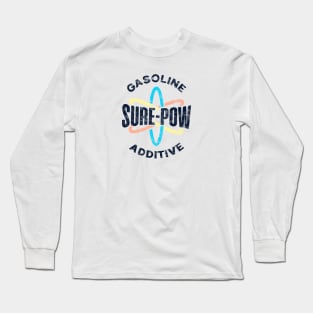 Sure-Pow Gasoline Additive (Logo Only - White Worn) Long Sleeve T-Shirt